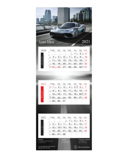 Kalendarz Trójdzielny Mercedes-Benz