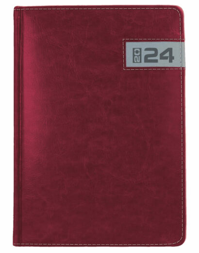 Kalendarz książkowy a4 czerwony