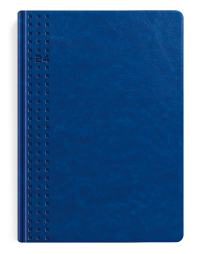 kalendarz a5 dzienny książkowy niebieski