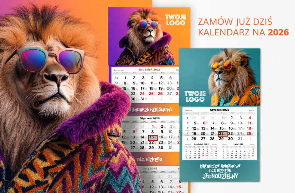 kalendarze ścienne z logo