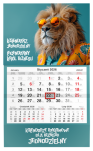 kalendarze trójdzielne i ścienne